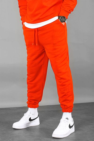 BayBayan Ανδρικό πορτοκαλί 3 Thread Jogger Sweatpants