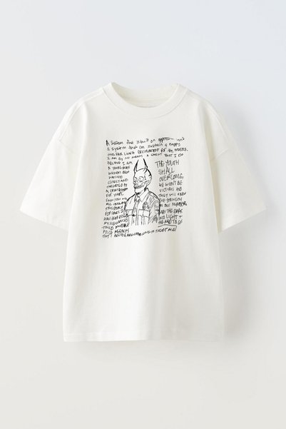 THEWERT Унисекс Pamuk бела T-shirt Oversize kroj са Štampano лобање лоших момака