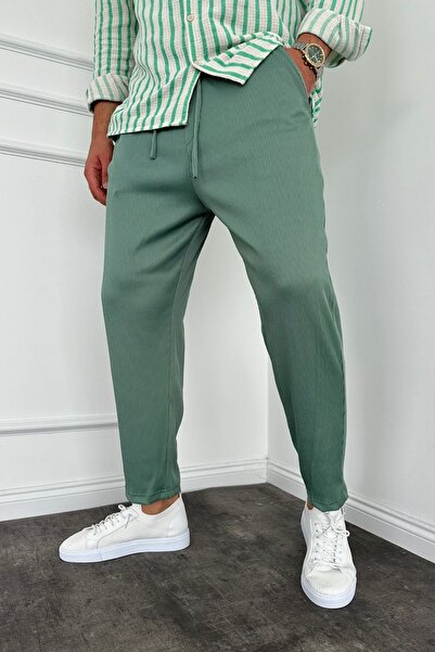 MADZEYMODA للرجال - حذاء رياضي مضلع باللون الأخضر للموسم الجديد مع قالب صديقه...