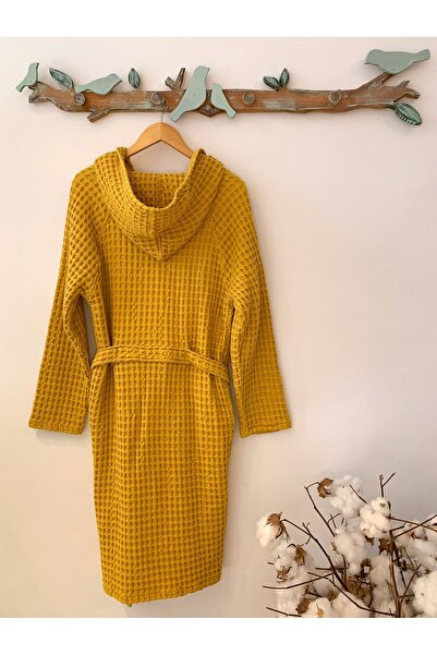 Mujo Home Collection Ύφασμα με σχέδιο βάφλα - 100% οργανικό βαμβάκι Μπουρνούζι και κιμονό