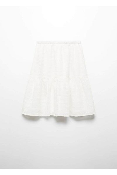 MANGO Kids Fusta Albă Pentru Copii