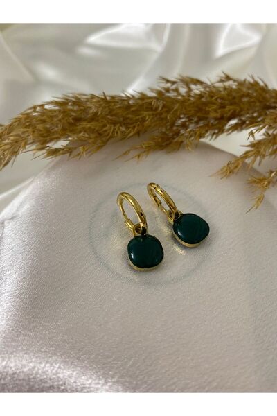 stainles steel Renkli Mini Çelik Küpe