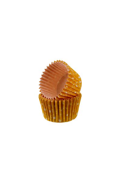 TT Tahtakale Toptancıları Orange Snow Pattern Cupcake Mold - Pet Capsule 48X34 MM (100 Pieces)