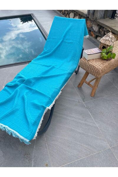 Mujo Home Collection 90*200cm 100% Organic 4 Layer Muslin Loincloth - Bath and Beach Towel