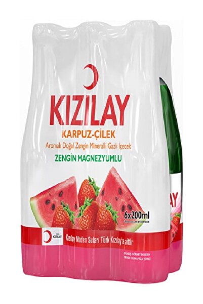 Kızılay Soda Karpuz Çilek Aromalı 24'lı 200 ml