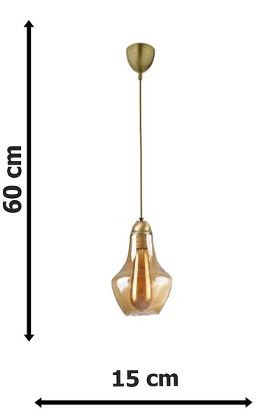 Fer Avize Micro Modern Glass Single Living Room - Kitchen Chandelier