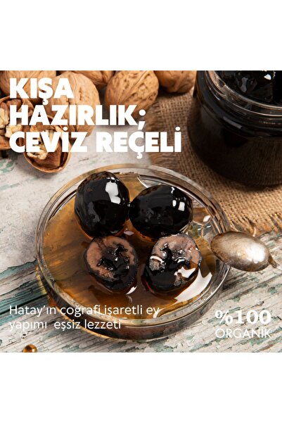 HatayBazaar Hatay Ceviz Reçeli %100 Organik Ev Yapımı (coğrafi Işaretli Ürün)...