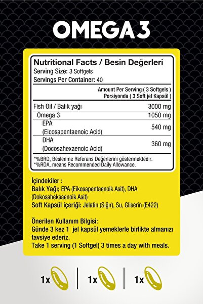 Effive Nutrition Effive Omega-3 - 120 Softjel