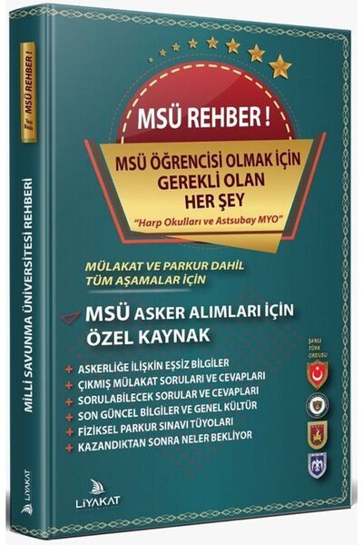 Liyakat Yayınları Yeni 2025 Liyakat Msü Rehber Öğrenci Alımları Için Özel Kay...