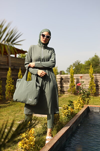 Butik Kardelen Camelya Tesettür Mayo Çanta hediyeli 10370