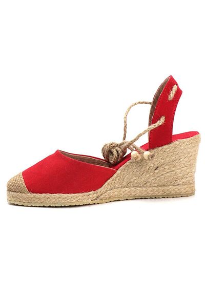 Star Tombis Beige Wedge Heel - Linen Straw Espadrille, Ankle Strap, Handmade