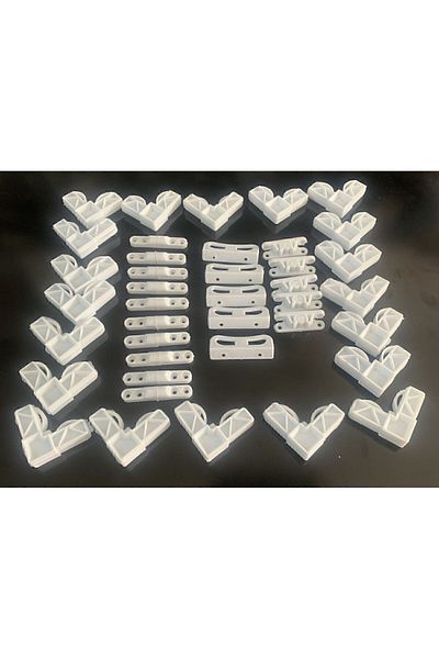 Tusem 20 Pieces of Corner Wedge, 10 Hinges, 5 Snaps, 5 Handles