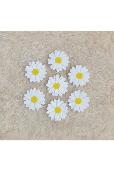 Hanzade Felt White Daisy Figure 10 Pieces