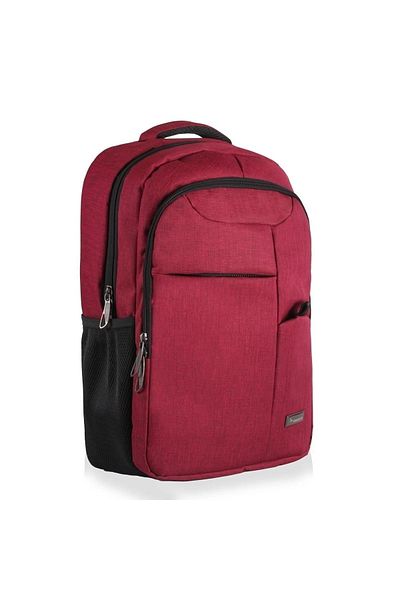 çantavizyon 15.6 Inch Compatible Laptop Claret Red Backpack