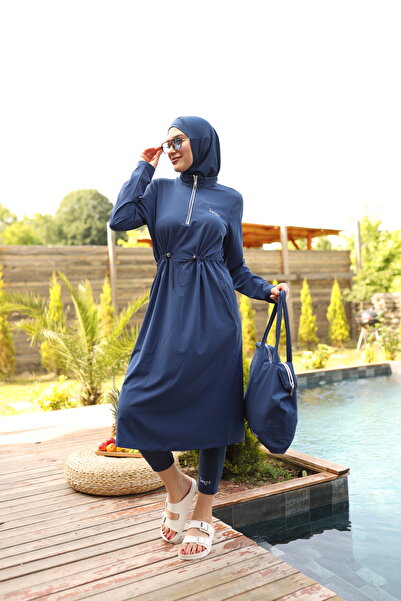 Butik Kardelen Camelya Tesettür Mayo Çanta hediyeli 10370