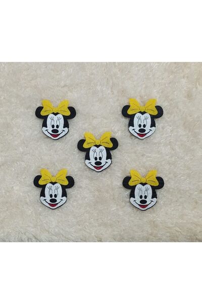 Hanzade Keçe Minnie Sarı Figür 10 Adet