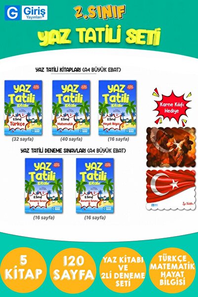 Editör Yayınevi Giriş Yayınları 2. Sınıf Yaz Tatili Seti - Tatil Kitapları - ...