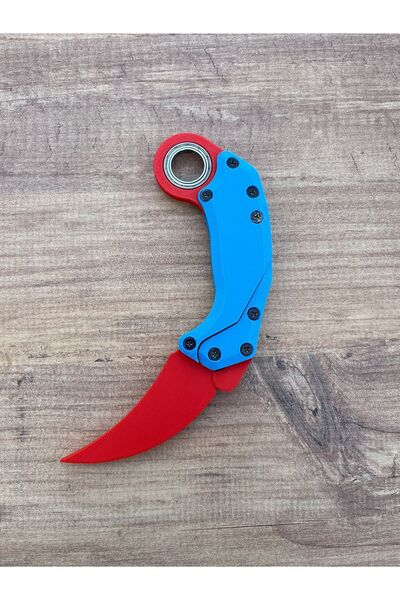 keyrambitcidayi Gravity Karambit Rulmanlı  Plastik  Kırmızı Mavi