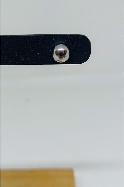 mama india alaçatı Unisex Women Men 316L Surgical Steel Ball Model Diameter 5 mm with 1 Pcs Needle Model Earrings No:115