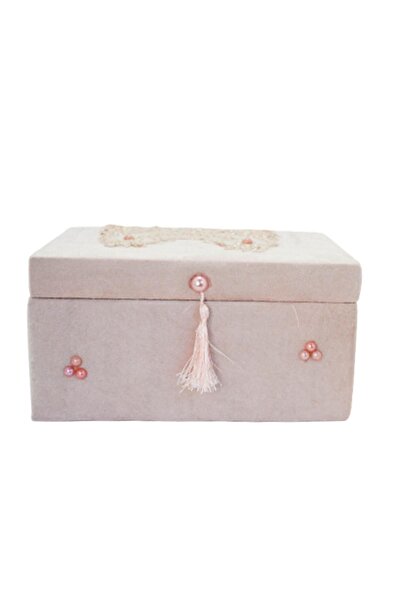 Nima Çeyiz Sandık Kadife Tekli Küçük Gelin Damat Yeni Model Makyaj Sandığı