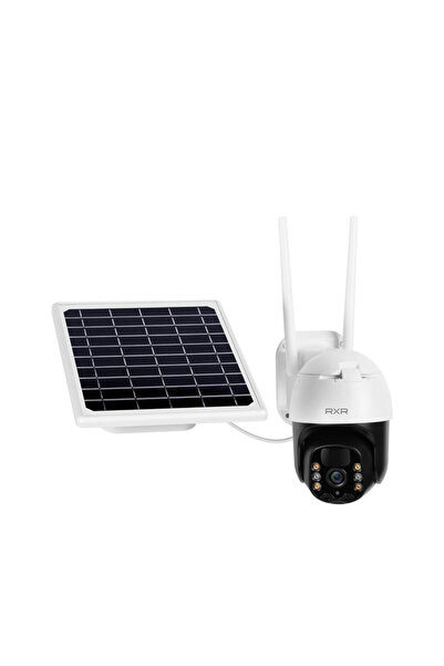 rxr C10 4G Sim Kartlı Pilli Solar Dış Ortam 355° Hareket Kontrollü Güvenlik Kamerası