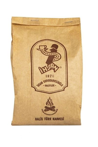 ihsan kurukahvecioğlu halefleri İhsan Dried Alephans Turkish Coffee Roasted in Wood Fire - 1 Kg (250 GR.*4)