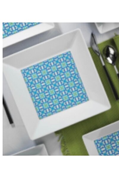 Kütahya Porselen 6’lı Maya Servis Tabağı 10657 Desen ( 23 Cm )