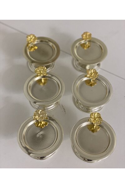 Elzemm store SILVER COLOR 6 PACK JAPANESE ROSE MACARON HOLDER COFFEE SIDE PRESENTATION