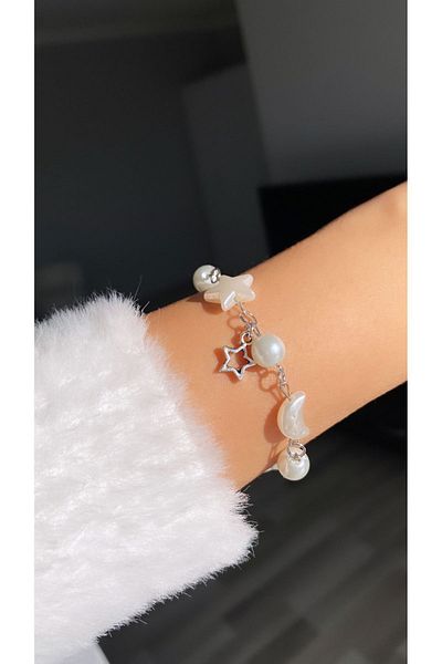 Pinky Lady Y2k star charm bracelet