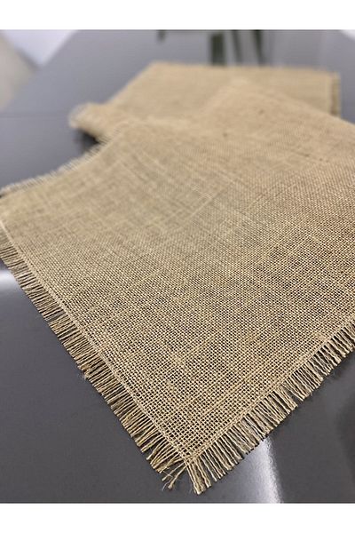 Parla Life Γιούτα Ψάθινο Ύφασμα με κρόσσια Γιούτα Runner 40x140 cm
