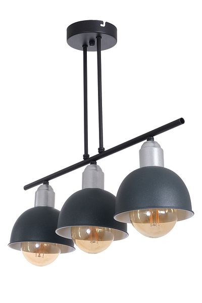Fer Avize Elton Modern Design Bedroom - Living Room - Kitchen - Cafe Anthracite Color 3-Piece Chandelier
