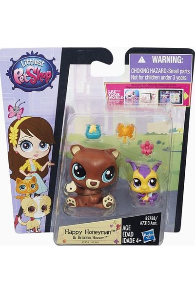 Littlest Pet Shop Puppy Happy Honeyman,Brianna Buzzer Minis Pet Shop Original Minis Lps