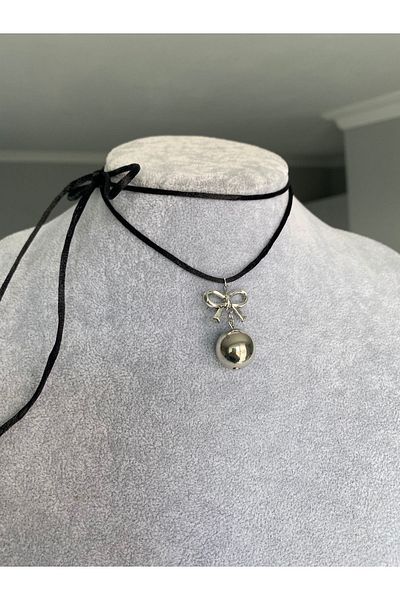 Pinky Lady Coquette Aesthetic String Pearl Choker Necklace