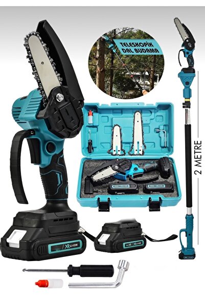 SCHUTZENGER Alman Prof 128 Vf 10 Ah 2 Metre Teleskopik uzatma Akülü Zinçirli ...