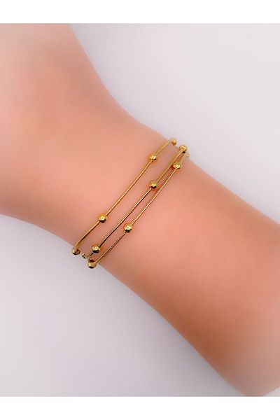 Trinos Steel Bracelet (3 Pieces) Triple Dorica Bracelet