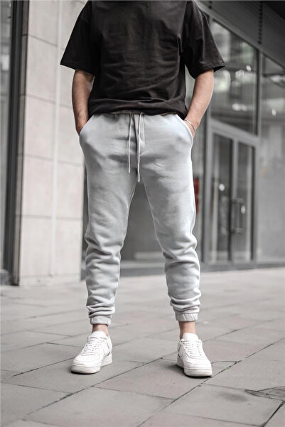 BayBayan Ανδρικό ελαστικό φούτερ Jogger με τρία νήματα