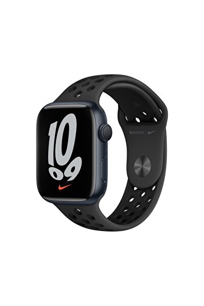 Apple Watch Seri 7 Nike+ 45mm (GPS) Alüminyum Kasa Gece Yarısı - Yenilio Outl...