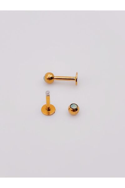 Trinos Zircon 3mm Single Stone Surgical Piercing - Cartilage Helix Tragus (1 piece)