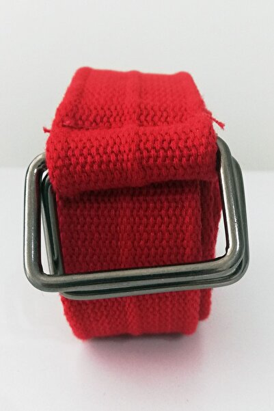 modacix Унисекс тактически колан от плат - с катарама, червен