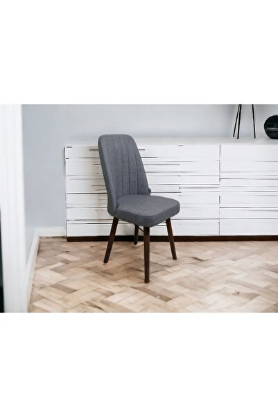 baresmu Mutfak Sandalyesi Yemek Odası Sandalyesi 6 Adet Açık Gri Pinoteks Boy...