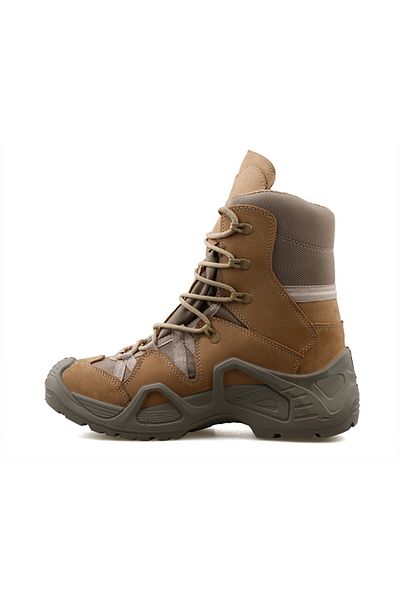 Scooter Beige Nubuck Leather Men's Outdoor Boots - P1490NBJ-3 Brown