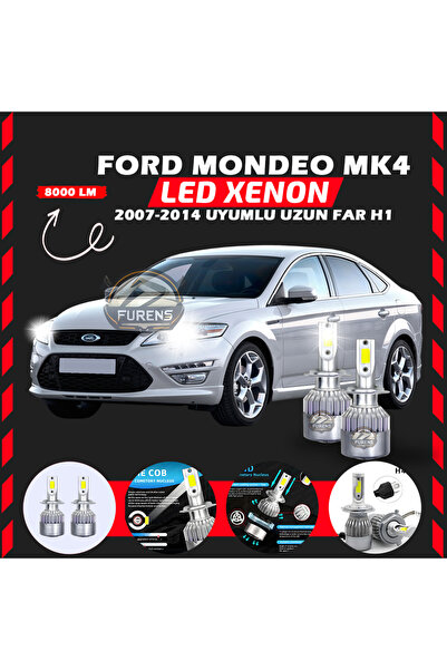 Furens Ford Mondeo MK4 2007-2014 Uzun Far Uyumlu Şimşek Etkili Led Xenon Perf...
