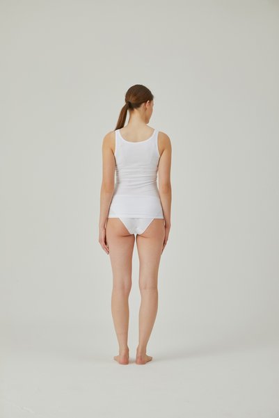 Pamuk & Pamuk Women's White Strappy Undershirt