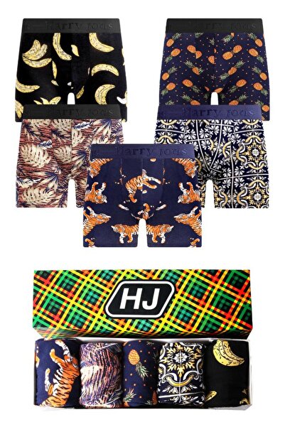 Harry Jons Boxeri pentru bărbați, 5 piese, cu model premium