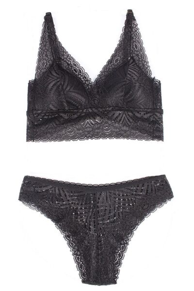 Yapıcı Underwear New Season Dolgusuz Siyah Bralet 2'li Takım