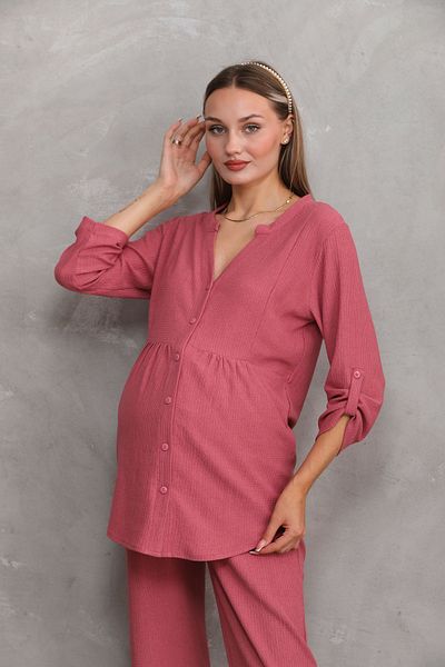 Miss Dünya Lissa V-Neck Maternity and Maternity Set - Front Buttoned