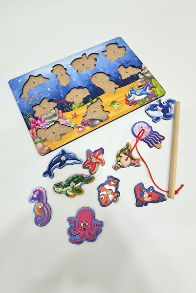 metafortoys Ahşap Balık Tutma Oyunu