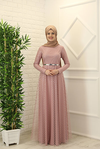 exxitcollection Roza Tesettür Abiye Elbise