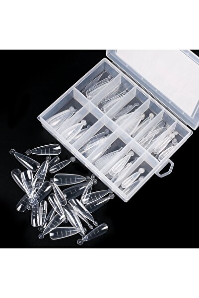 Nail Master 12 Farklı Boy 120 Adet Stiletto Poly Jel Kalıp Tips Polijel 120'Lİ