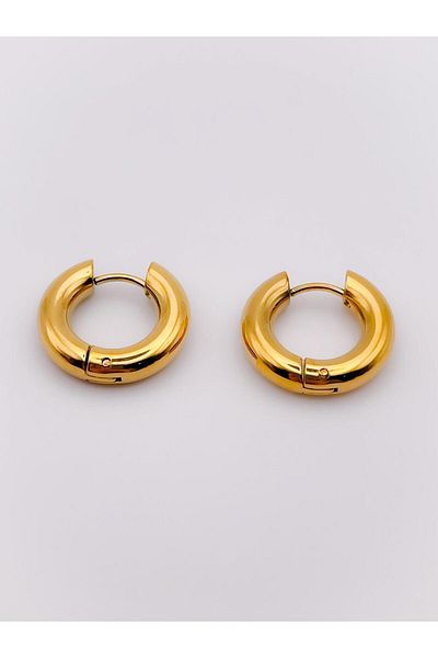 Trinos Basic Hoop Earrings - Steel Earrings